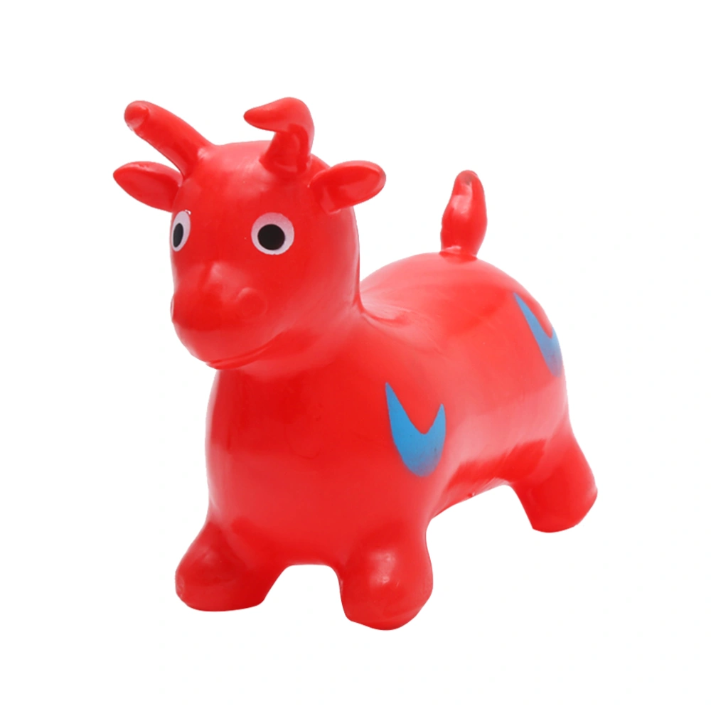 1PC Inflatable Mini PVC Animal Toy Creative Funny Music Playing Toys for Indoor and Outdoor Playing Decoration Prop (Random Color)