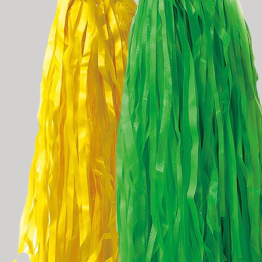 12pcs Cheerleading Pom Poms Sports Dancing Party Costume Fancy Dress Cheer Poms (Random Color)