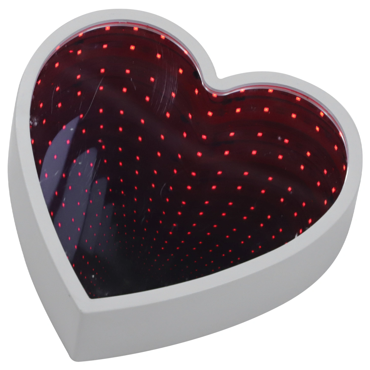Desktop LED Night Light Valentine's Day Heart Modeling Light Tunnel Mirror Lamp