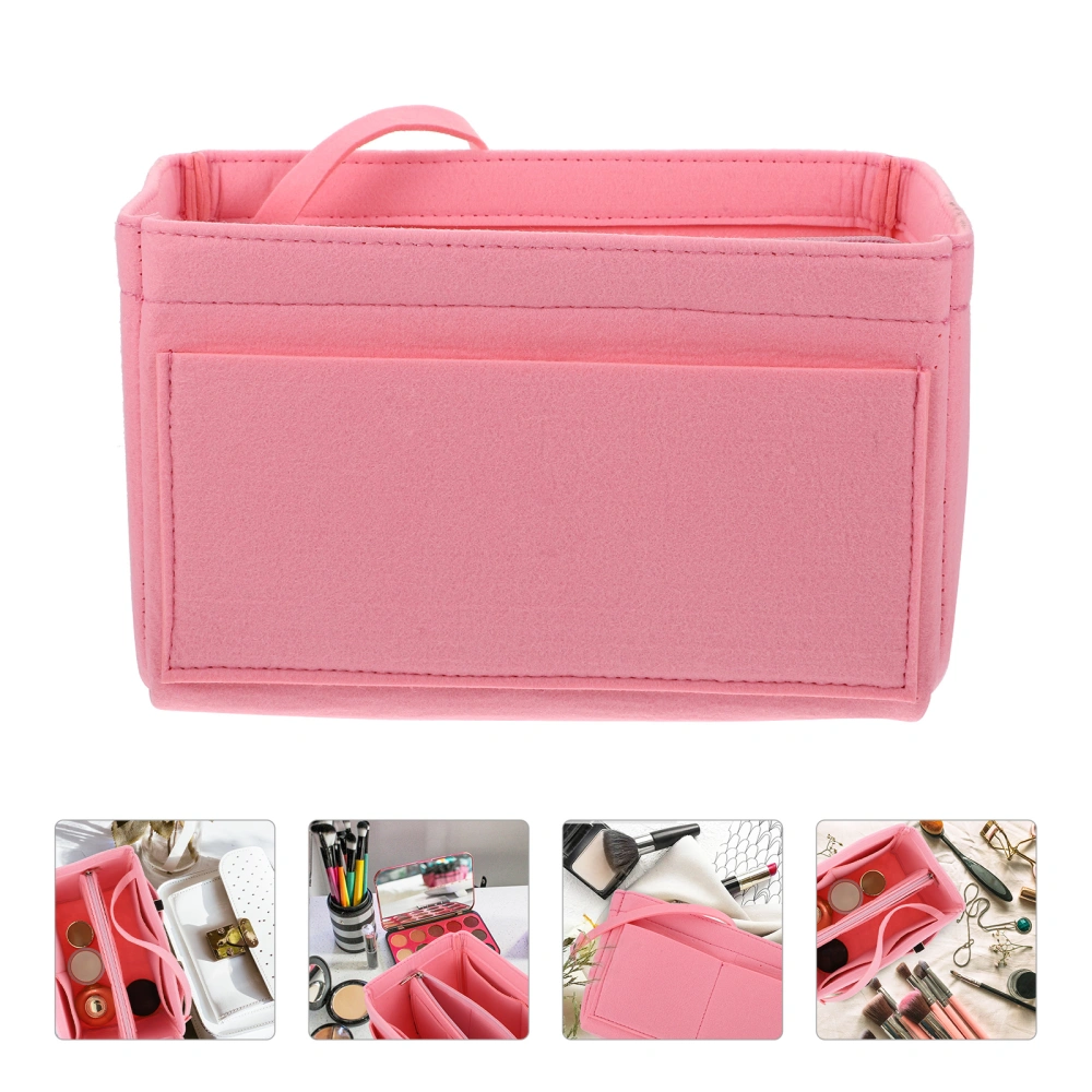 1PC Felt Cosmetic Bag Portable Cosmetic Storage Pouch Pencil Pen Pouch