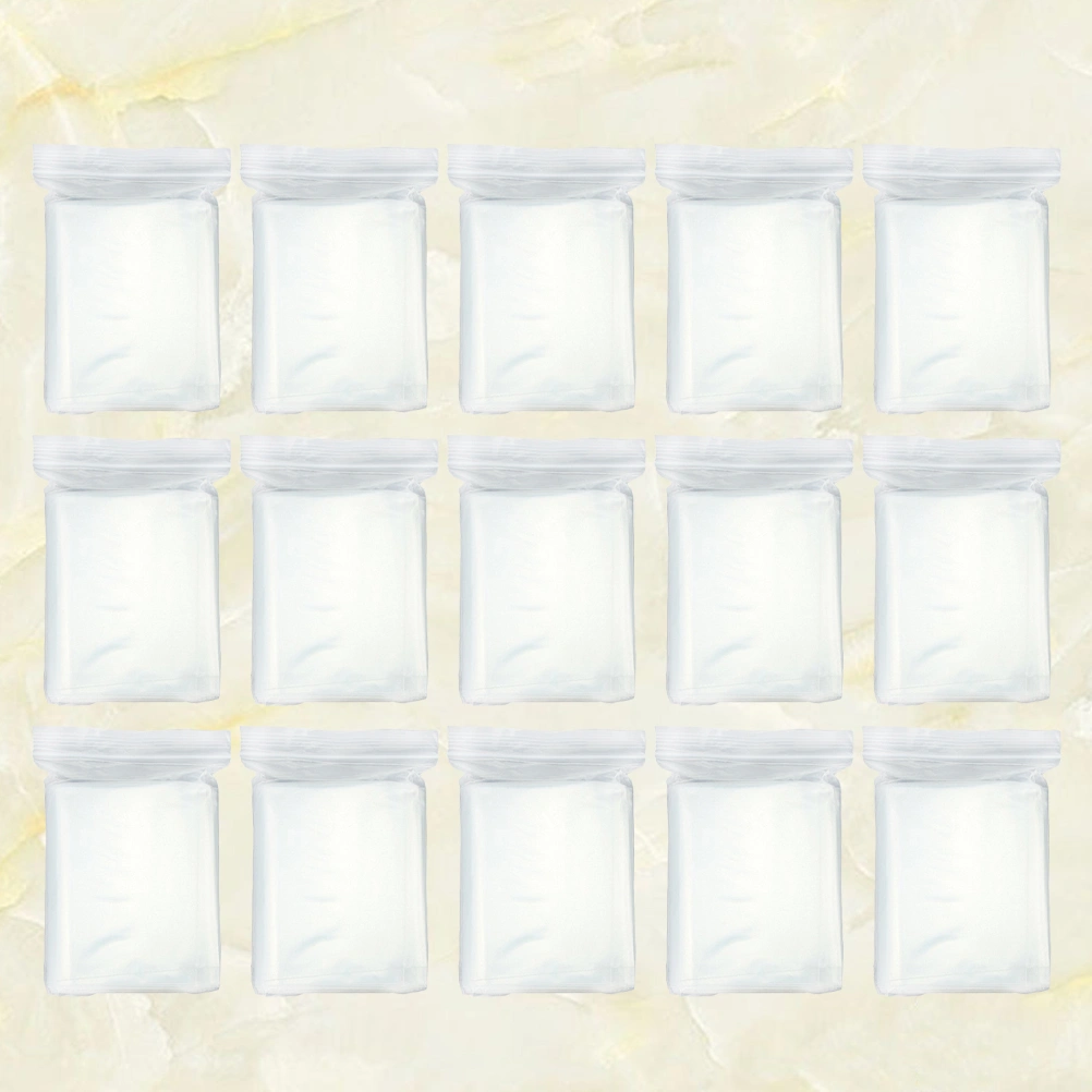100pcs Plastic Pill Bags Reclosable Sealing Pouch Bulk Food Storage Bag Flour Packaging Bag