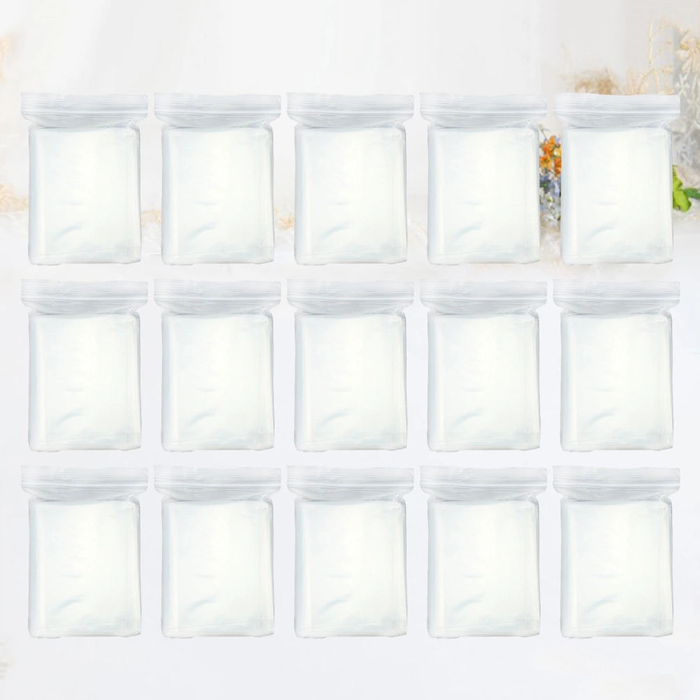 100pcs Plastic Pill Bags Reclosable Sealing Pouch Bulk Food Storage Bag Flour Packaging Bag