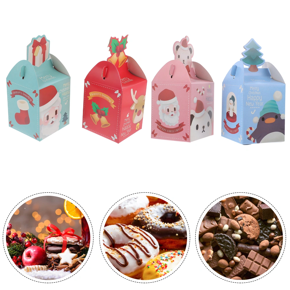 20pcs Christmas Candy Case Holiday Treat Gift Box Simple Cardboard Present Box