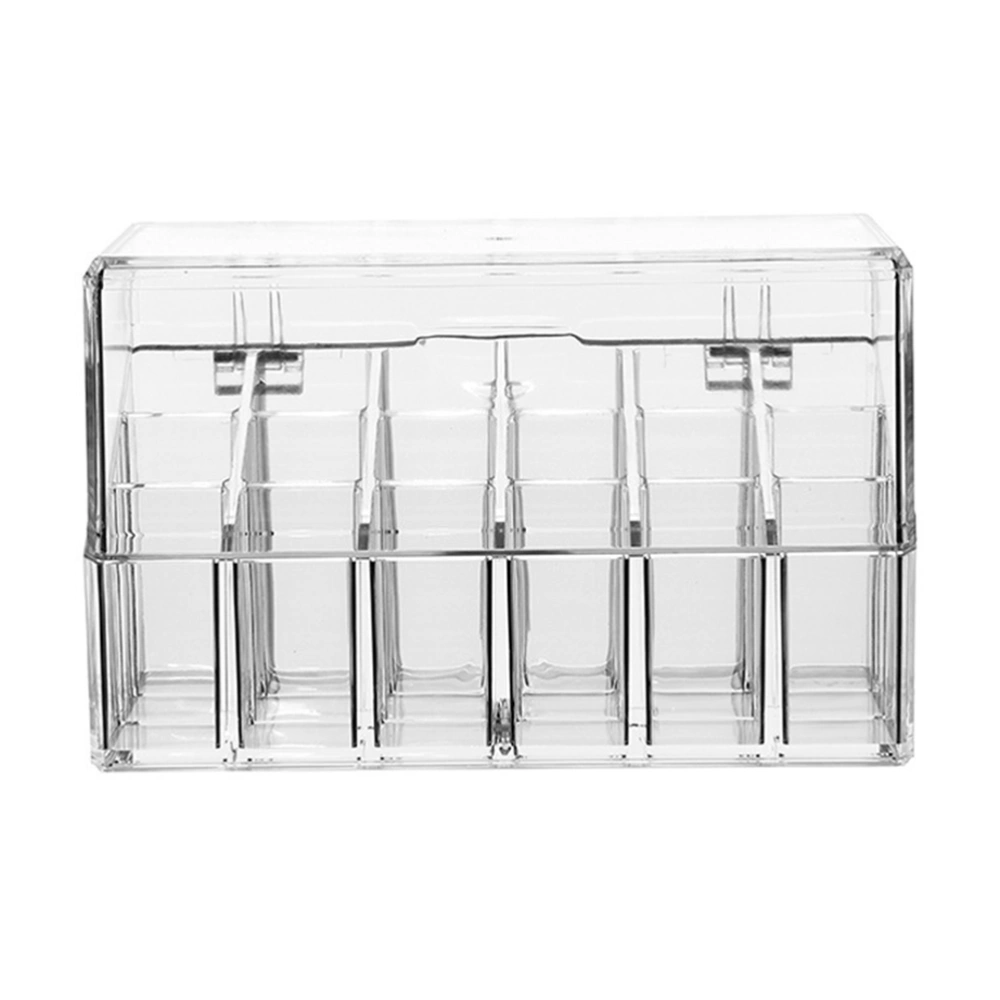 1pc Lipstick Box Dresser Organizer Box Cosmetic Lipstick Container (White)