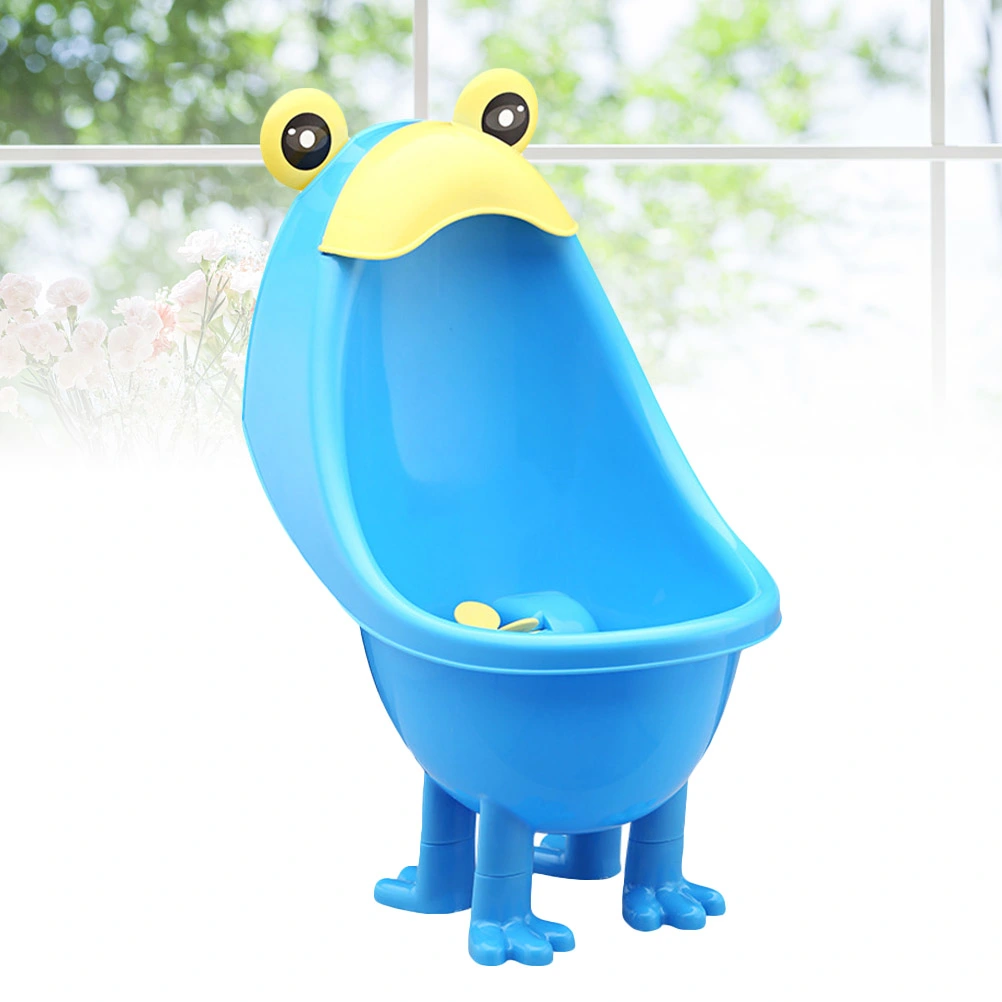 Baby Boys Urinal Potty Training Stand Urinal Groove Toilet Bathroom Accessories (Blue)
