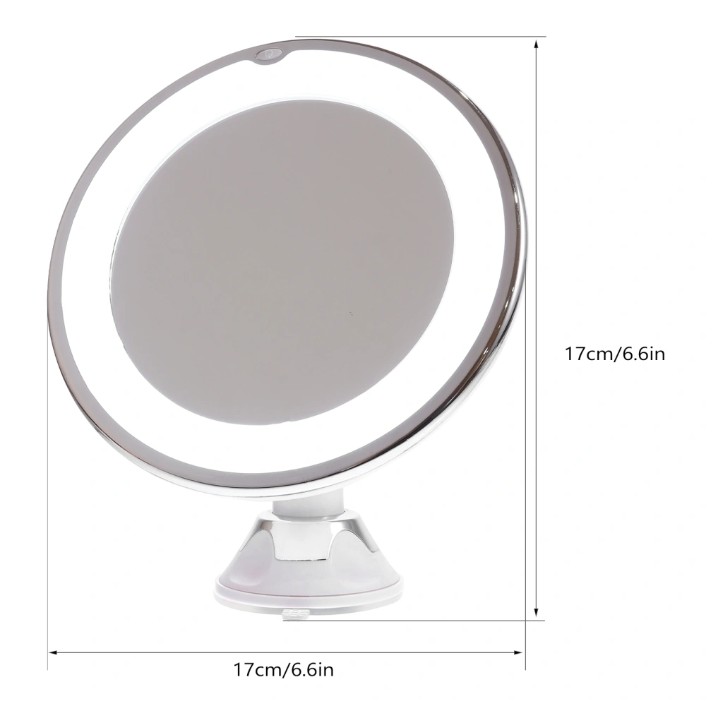 10X Magnifying Makeup Mirror with Suction Cup and LED Light Bathroom Mirror