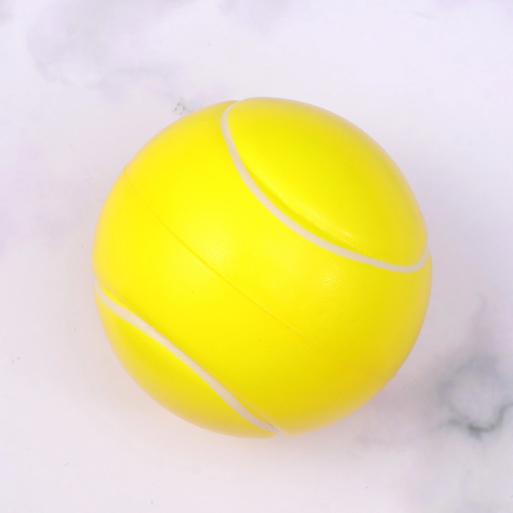 16 Pcs 70mm Simulation Squeezing Toys PU Slow Rising Basketball Shape Toy Decompression Toys for Boys Girls (Tennis Style)