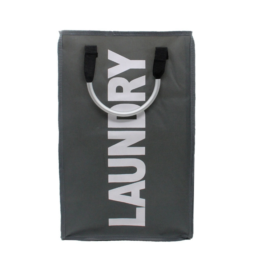 Foldable Laundry Hamper Thicken Oxford Laundry Basket Laundry Bin Folding Clothes Bag (White)