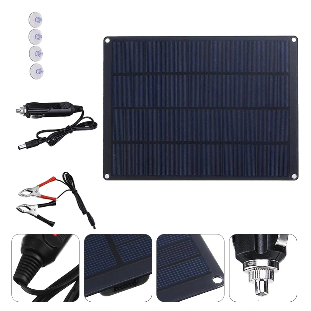 10W Single Crystal Solar Panel Outdoor Solar Charging Panel Solar Panel