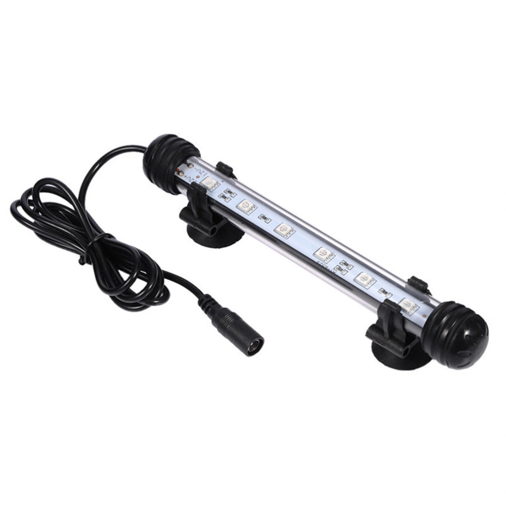 LED Aquarium Light Fish Tank Light Color Changing Submersible Underwater Crystal Glass LEDs Lights With 48cm (US Plug)