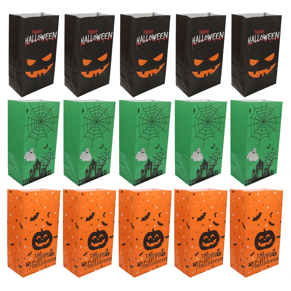 30Pcs Halloween Themed Candy Bags Portable Party Favors Paper Bag Storage Pouch