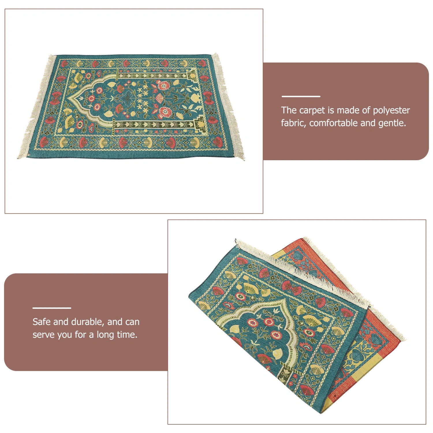 Comfortable Muslim Prayer Mat Islamic Prayer Rug Muslim Polyester Prayer Mat