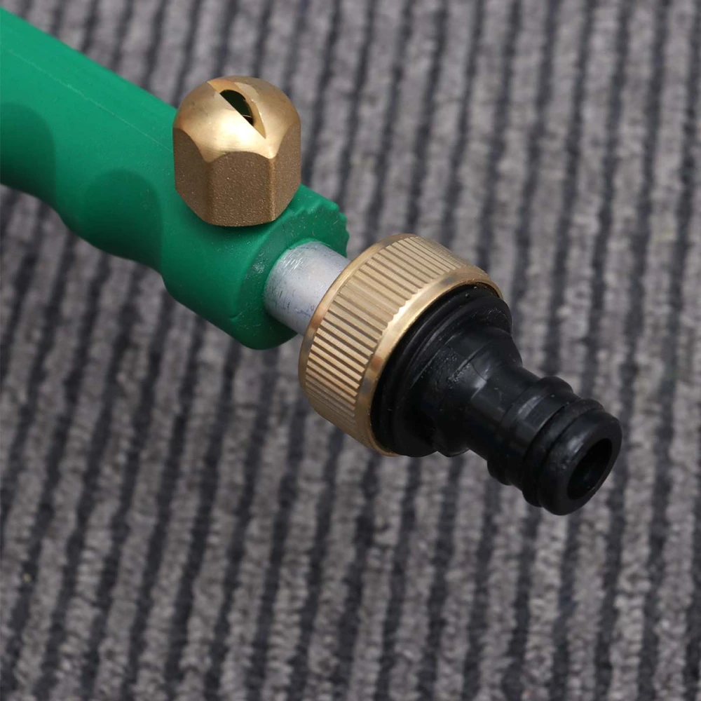 High Pressure Garden Hose Nozzle Anti-Leak Heavy Duty Watering Nozzle High Pressure Flow Control Sprayer for Car Wash Cleaning Watering Lawn and Garden (Green)