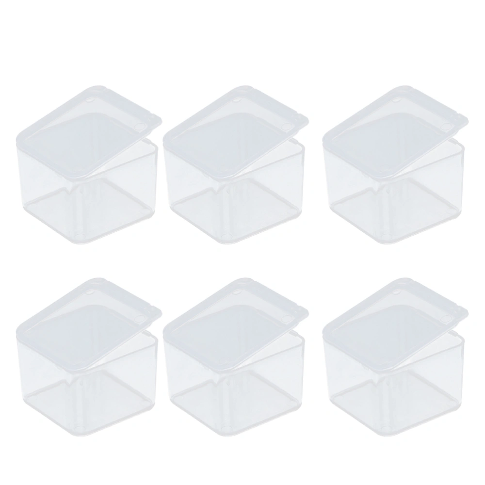 50Pcs Small Clear Plastic Containers Component Storage Box Mini Tool Boxes