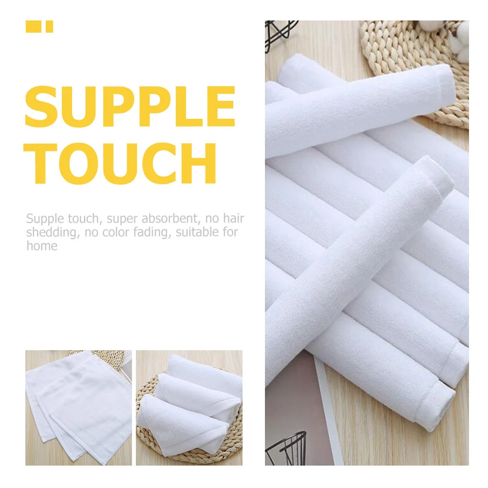 8pcs Household Towels Supple Bath Towels Face Washcloth Water Absorbing Towels