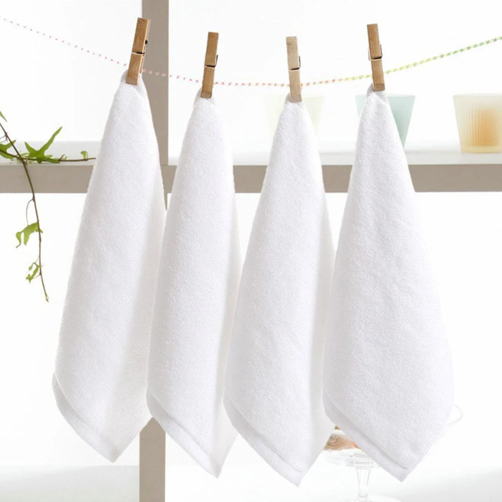 8pcs Household Towels Supple Bath Towels Face Washcloth Water Absorbing Towels