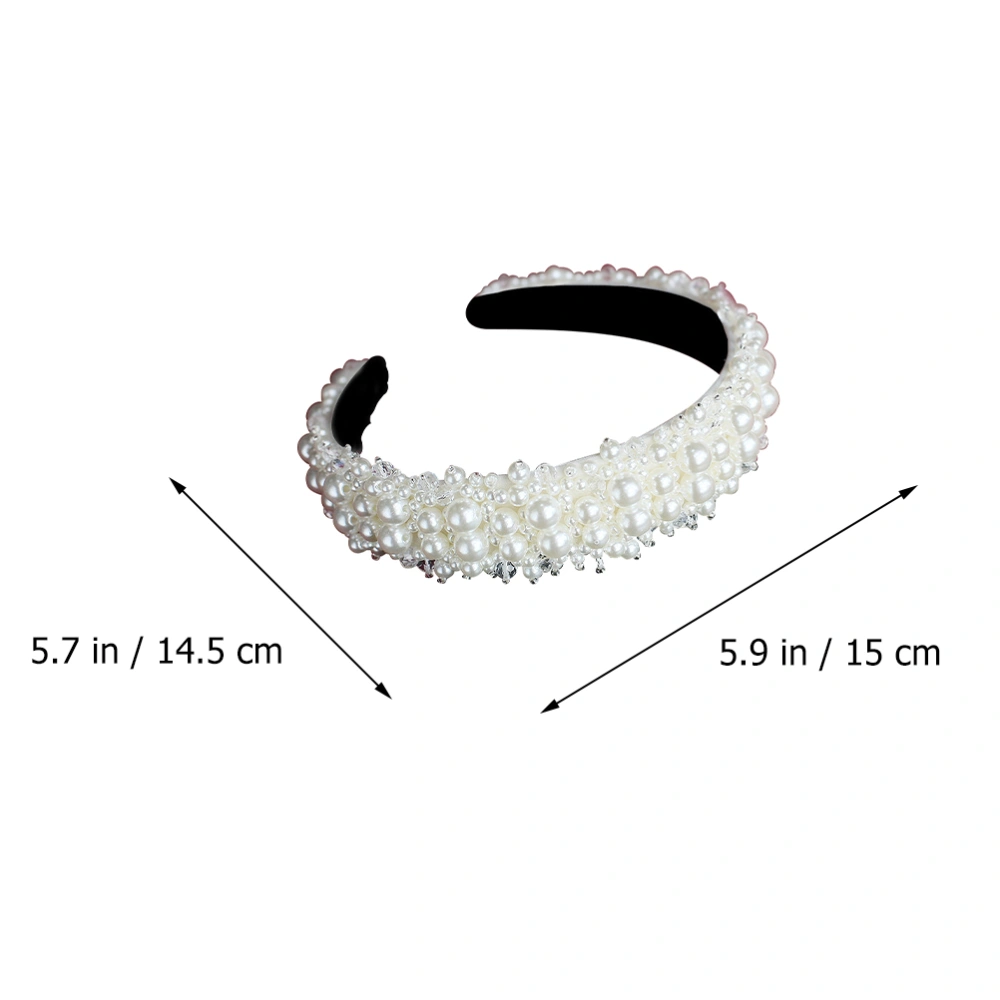 1Pc Pearl Hair Band Delicate Hair Jewelry Stylish Hair Wedding Hair Accessory