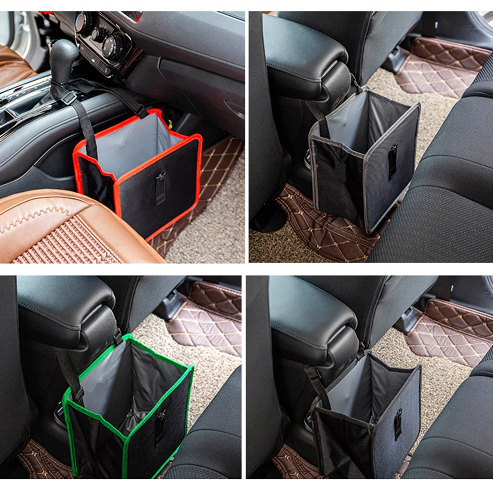 Car Garbage Bag Seat Back Storage Bag Multifunctional Debris Storage Bag Grey