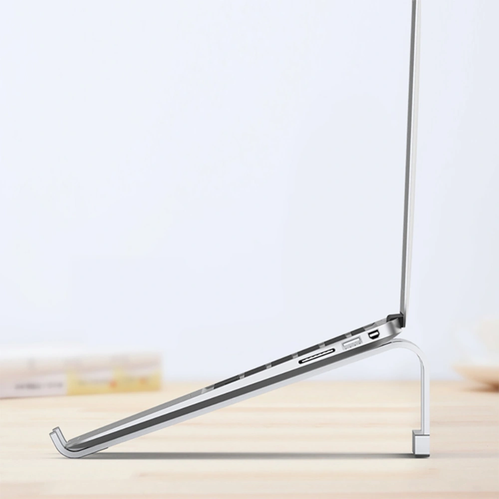 1pc Laptop Stand Elevated Rack Heat Sink Base Portable Laptop Rack (Silver)