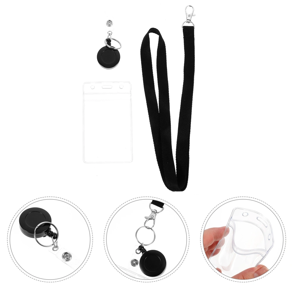 10pcs Retractable Badge Holders Waterproof Badge Holders ID Card Name Tag Holders with Lanyards