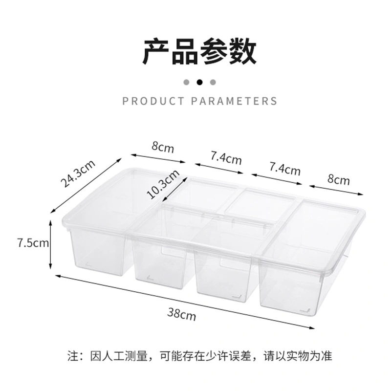 Compartment Refrigerator Organizer Bin Fridge Food Container Desk Refrigerator Organizer Box