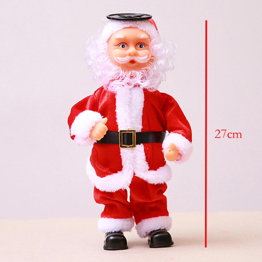 Electric Santa Claus Music Toy Handstand Dancing Toy Christmas Gift for Children (No Battery)