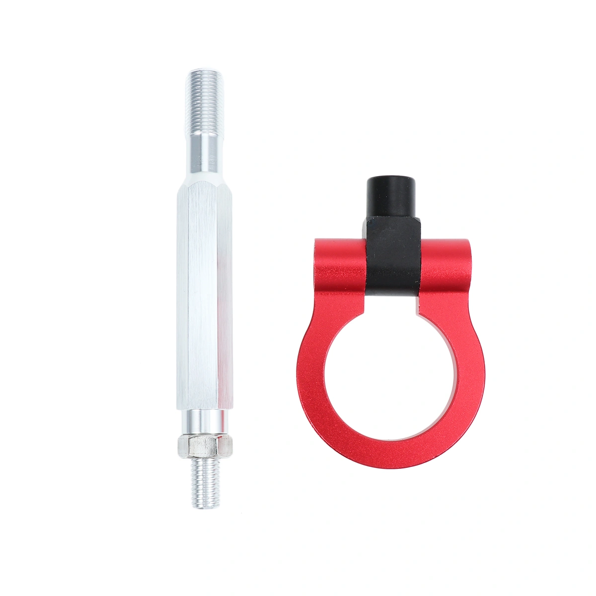 Car Modified Trailer Hook for Car Dedicated Front Bumper Trailer Hook Towing Hook Racing Trailer (Red)