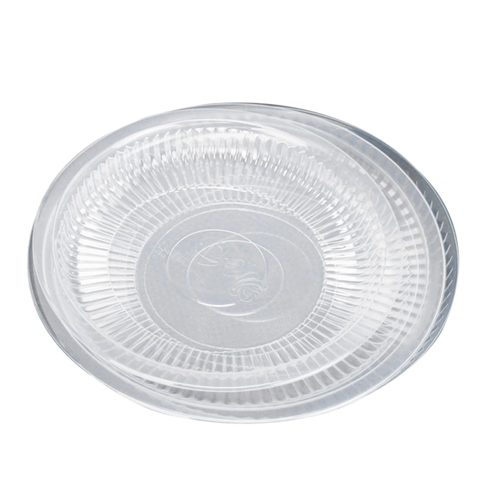 30pcs Small Size Cake Fruit Dessert Serving Dish Clear Plastic Round Serving Tray