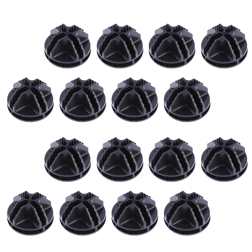 40pcs Wire Cube Connectors Plastic Closet Connectors Shelving Assembly Buckles