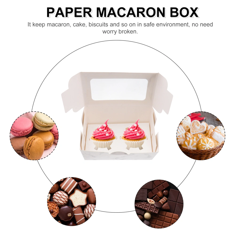 10Pcs Cupcake Packaging Box Practical Paper Cupcake Container for Gift Giving