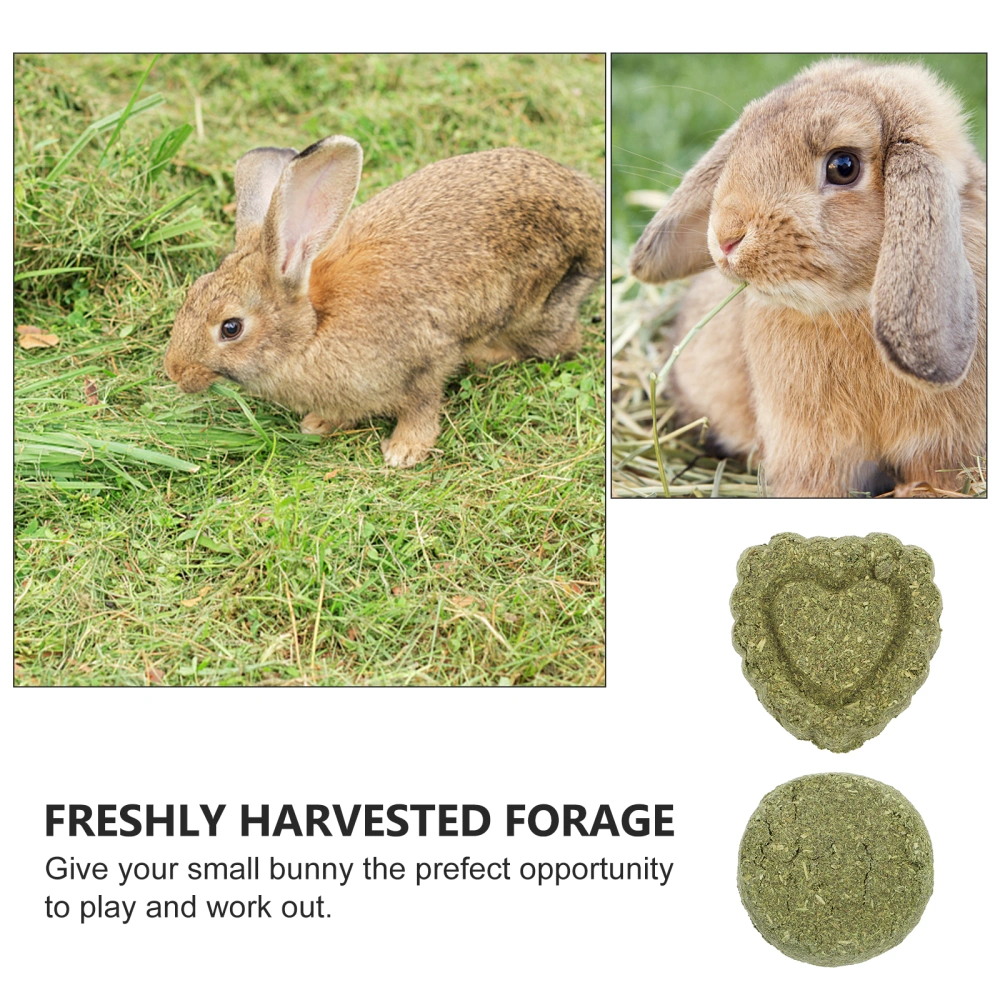 20PCS Grass Cakes for Pets Pets Chewing Toys Bunny Grass Cakes Rabbit Chew Toys