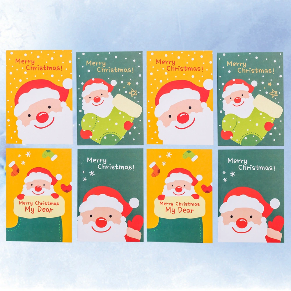 24pcs Pocket Organizer Cartoon Notebook Christmas Themed Lovely Notebook for Children Santa Clause Design (Random Style)