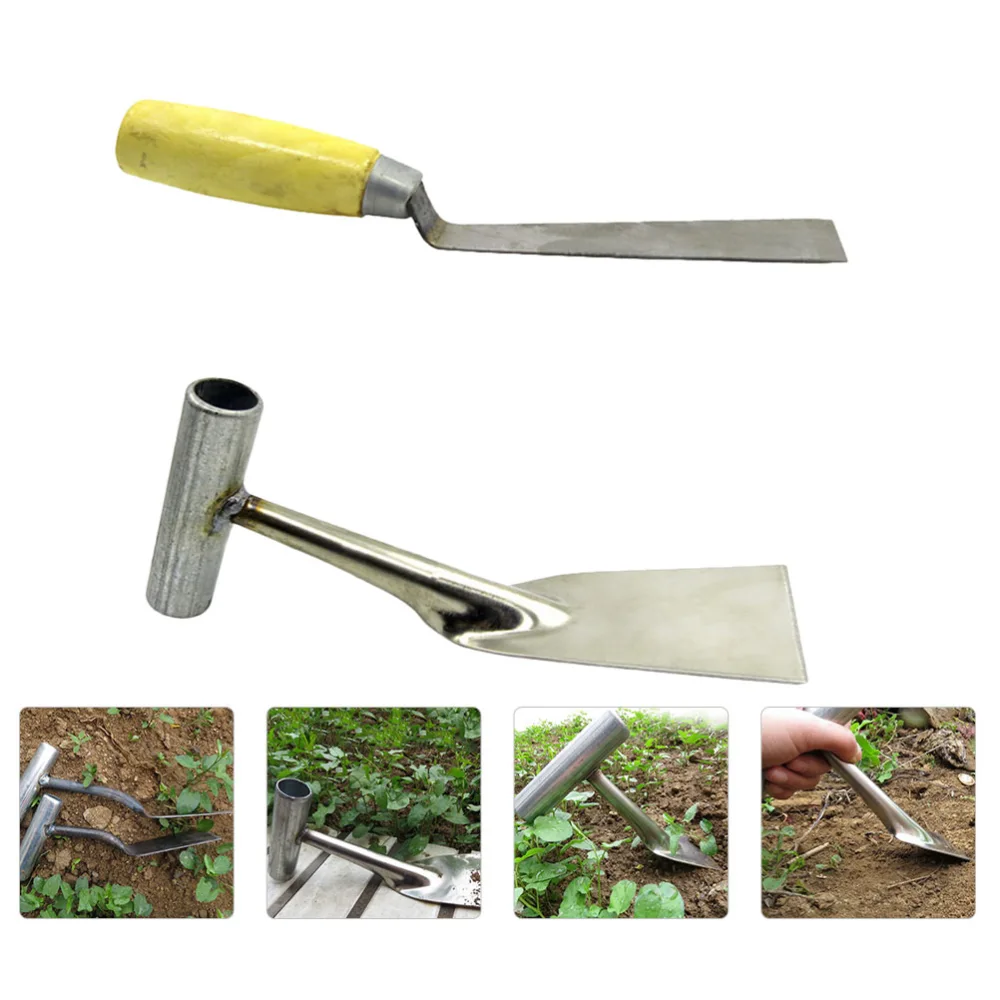 2pcs Handheld Shovels Stainless Steel Farm Garden Spades Weeding Accessories