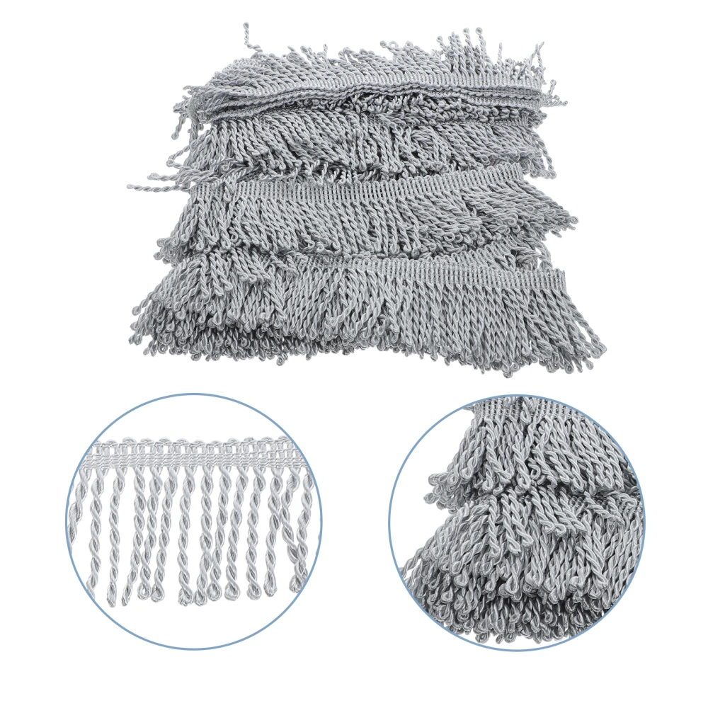 1 Roll Fringed Trim Tassel Trim Elegant DIY Sewing Material for Curtain Making