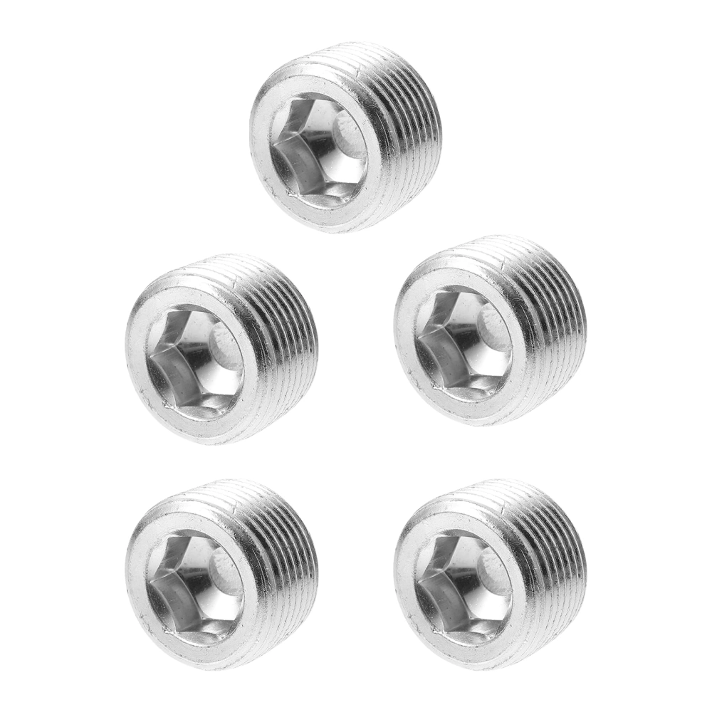 5 Pieces 3/4 inch NPT Pipe Plug Thread Socket Pipe Plug Socket Fitting