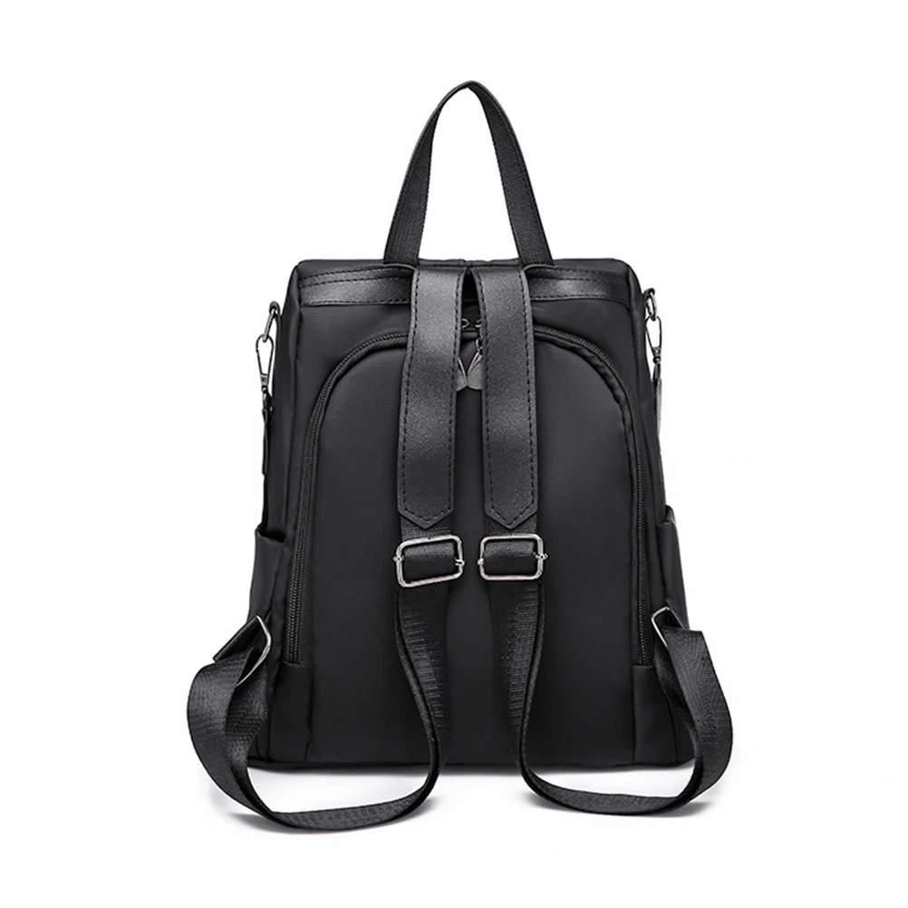 Fashion Oxford Cloth Backpack Women Travel School Shoulder Bag Anti-theft Backpack (Black)