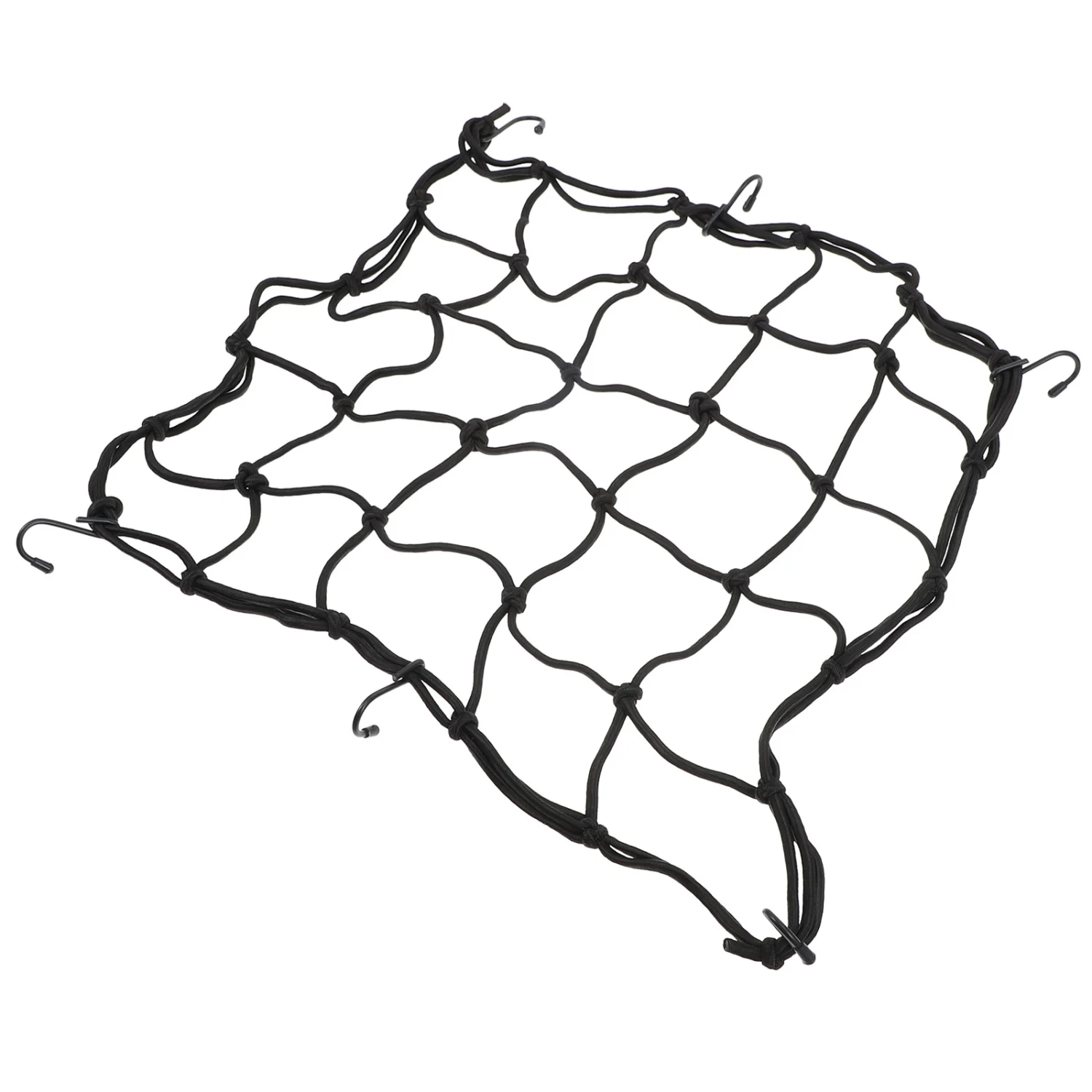 2pcs Motorcycle Luggage Net Bags Practical Elastic Helmet Storage Nets (Black)