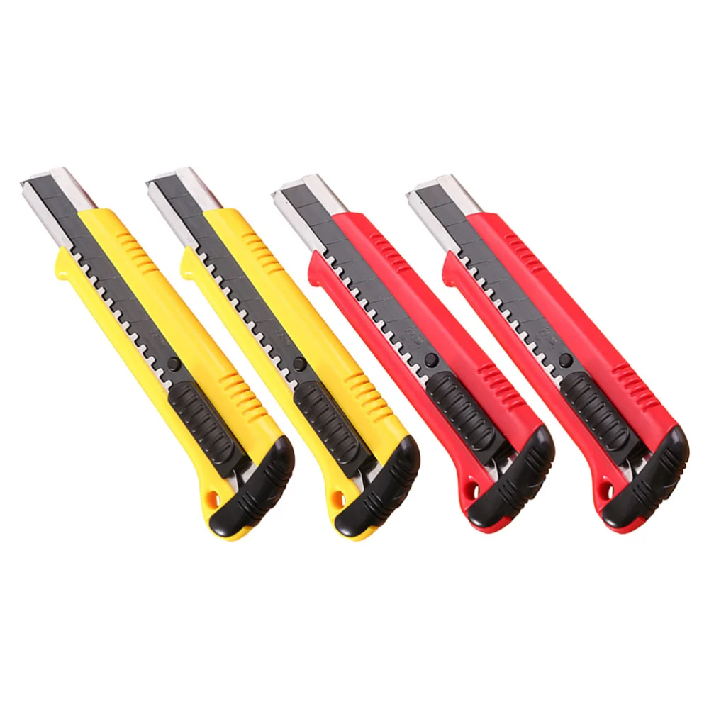 4Pcs Multifunctional Office Cutters Handheld Craft Cutters (Random Color)