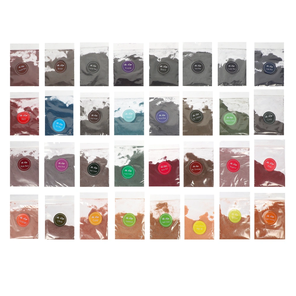 32 Bags Tie Dye Powder Refills Vibrant Colors Permanent Tie Dye Powder for Tie Dyeing