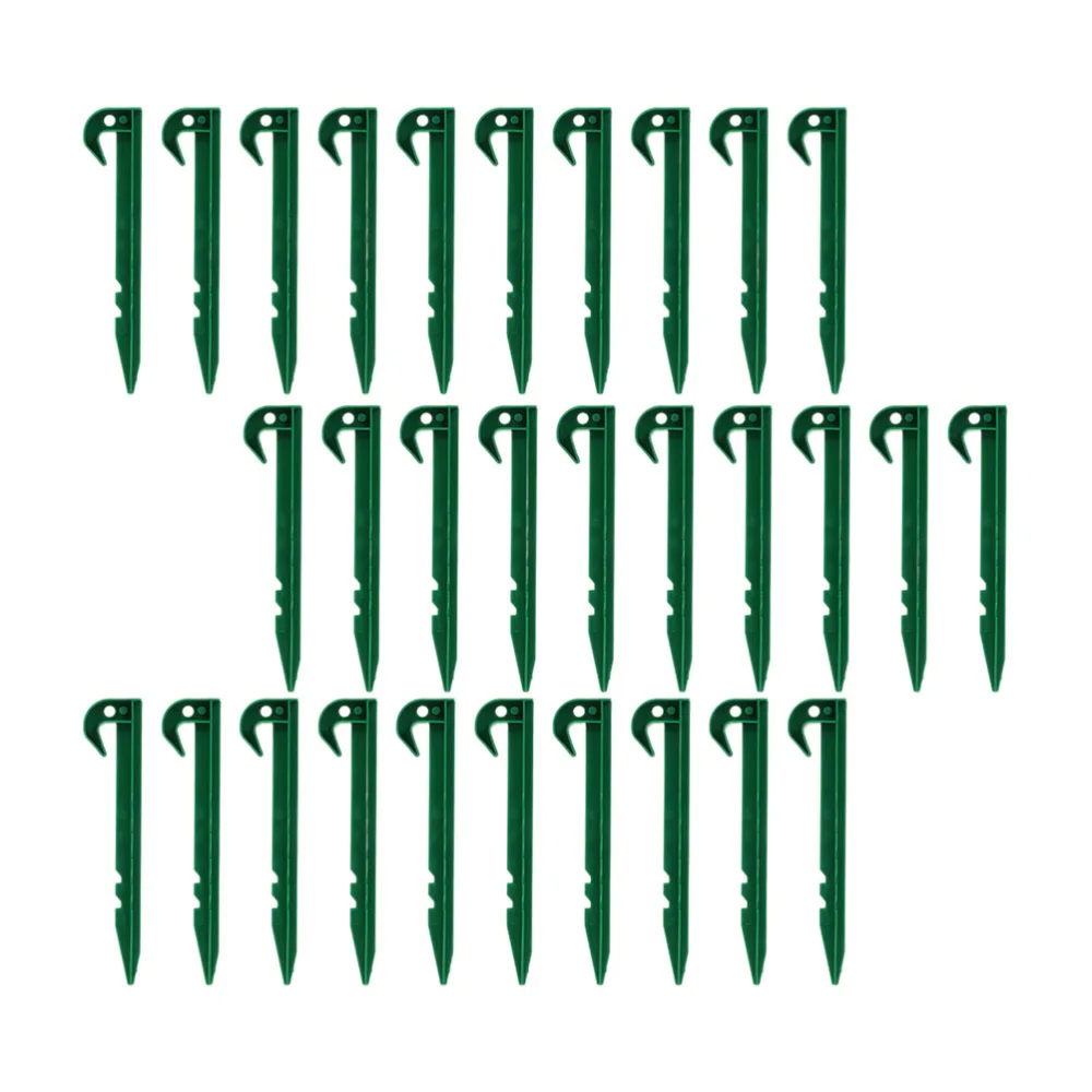 50pcs Plastic Floor Nails Camping Tents Garden Nails Camping Tent Fixed Stakes