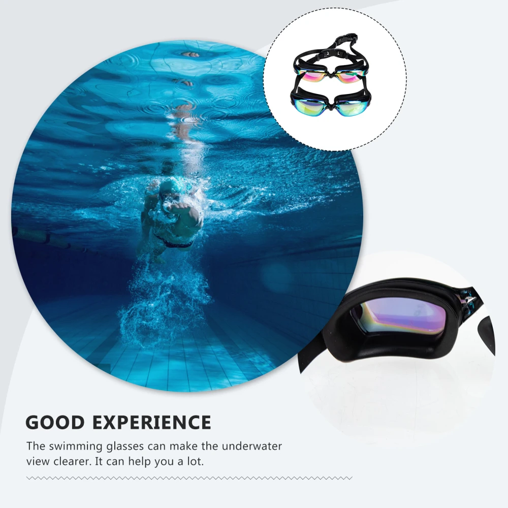 2Pcs Professional Swimming Goggles Wear-resistant Swim Goggles Convenient Swimming Glasses