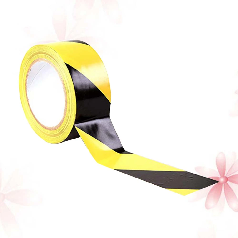 Black and Yellow Self Adhesive Hazard Warning Safety Tape Marking Safety PVC Tape 50mm x 33m