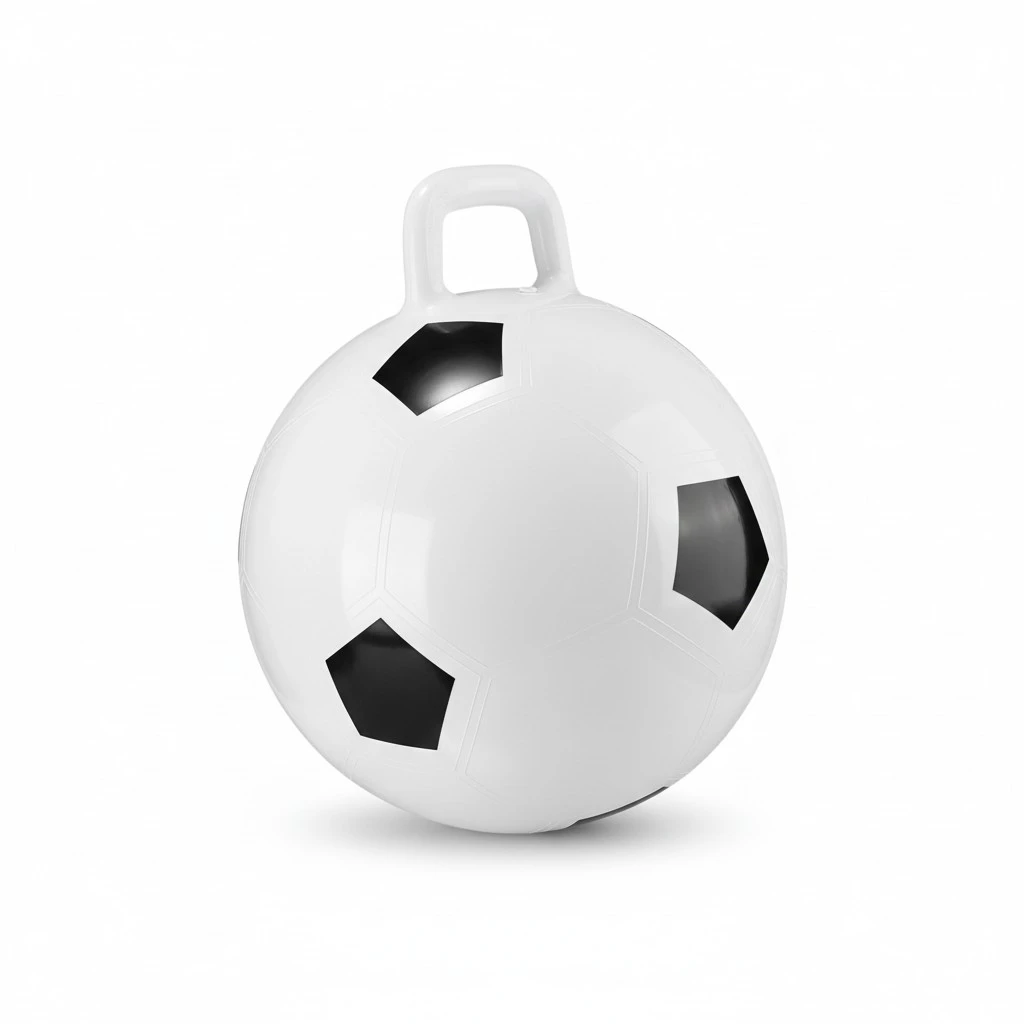 STOBOK 45cm Hopping Ball Hopper Ball Jumping Ball with Handle Inflatable PVC Bouncing Ball for Children
