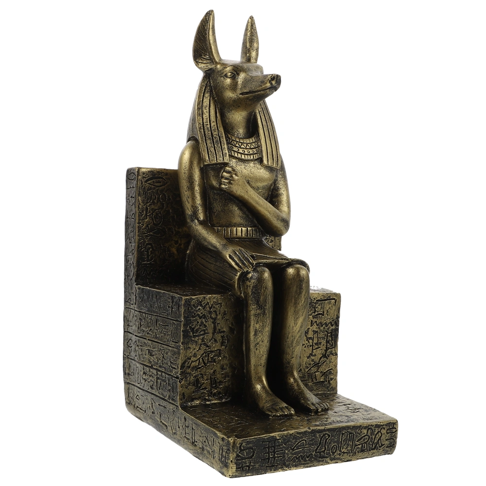 1Pc Egyptian Dog God Furnishing Decor Household Porch Crafts Adornment