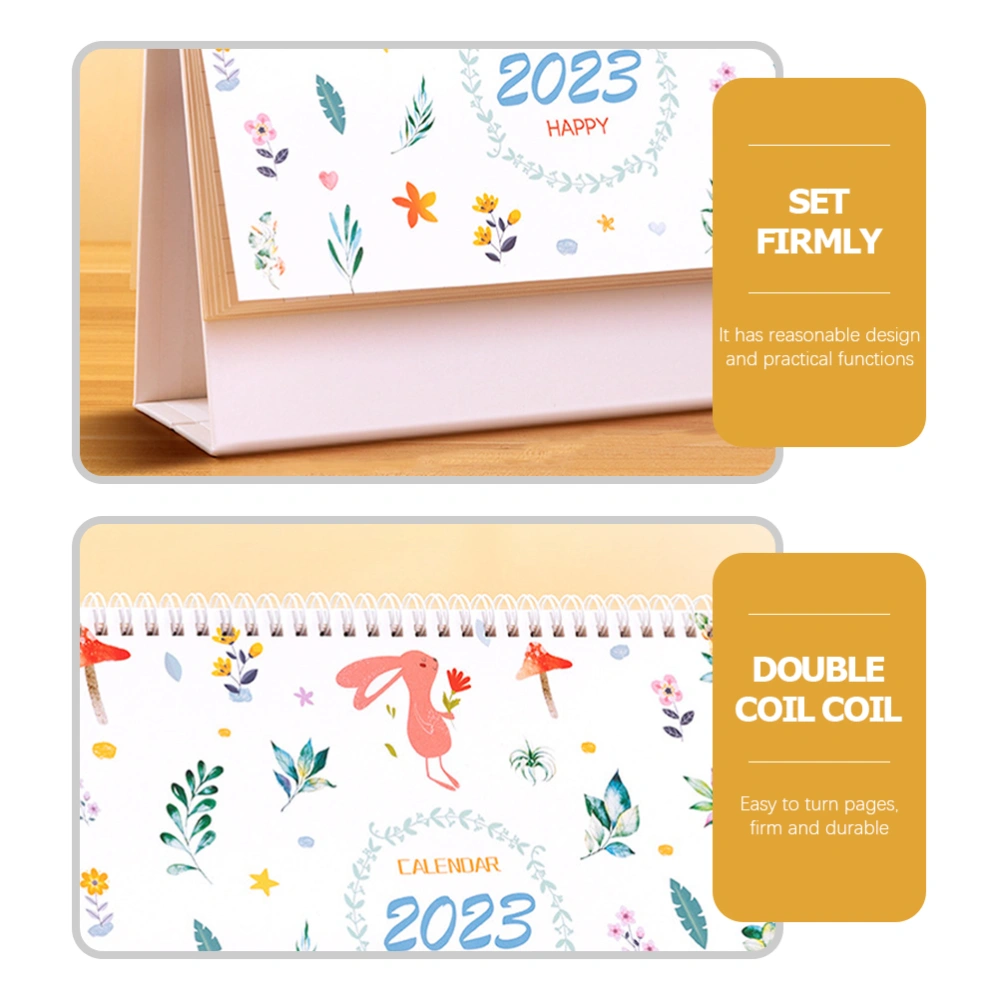 1Pc Useful Calendar 2022 Tabletop Multi-purpose Notepad Calendar with Sticky Notes