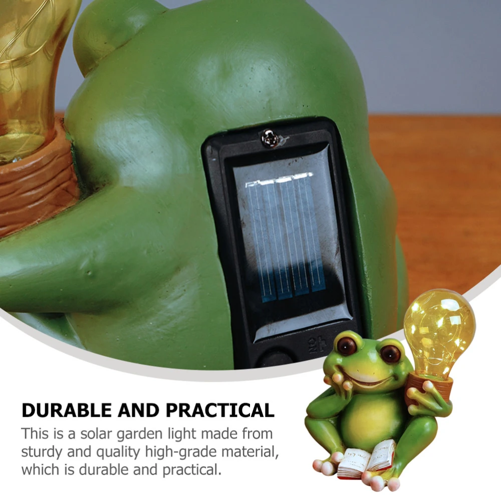 Outdoor Solar Light Adorable Frogs Lamp Landscape Lamp Household Garden Supply