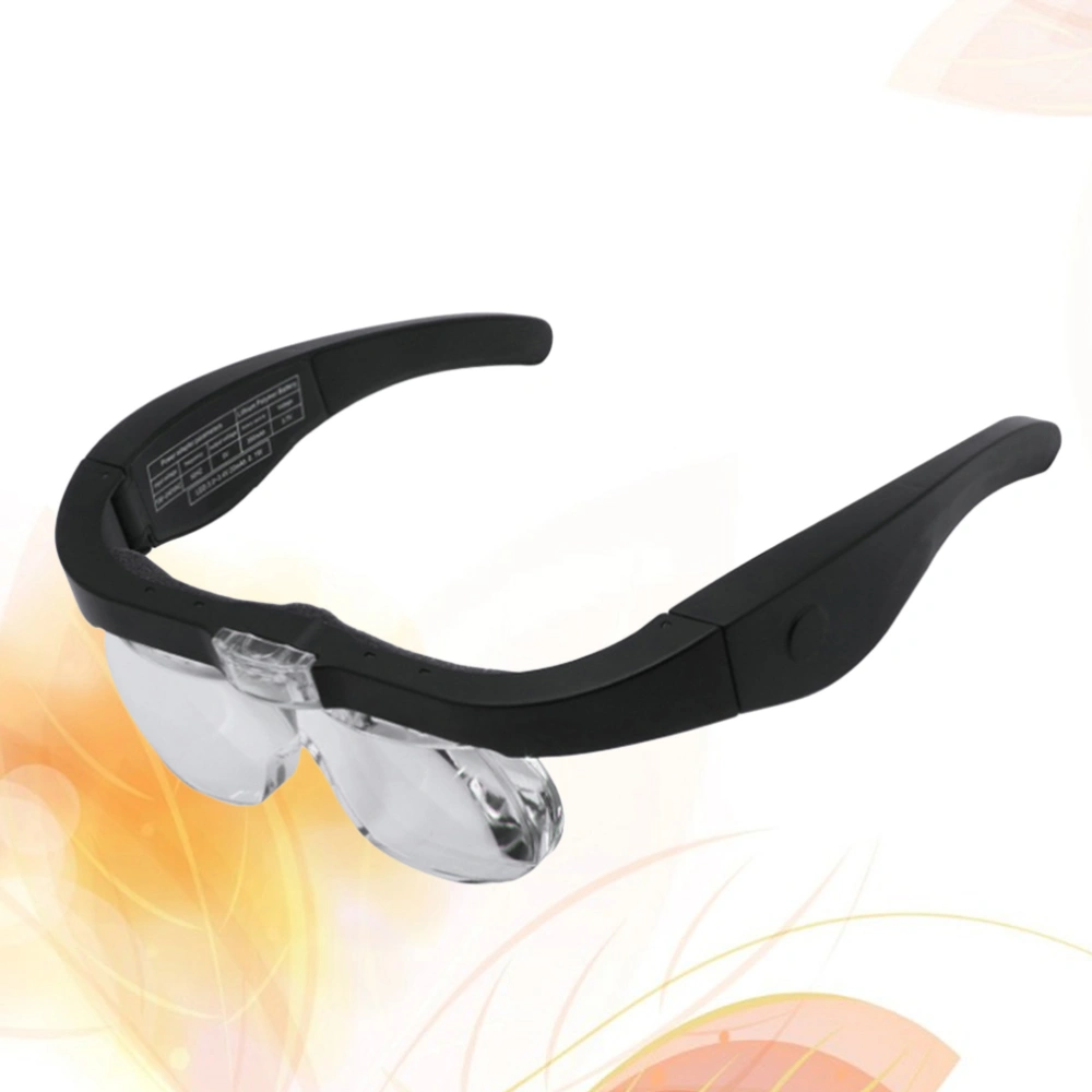 1Pc Head-mounted Extension LED Light Magnifying Glasses Hands Free Magnifier for Working Repairing