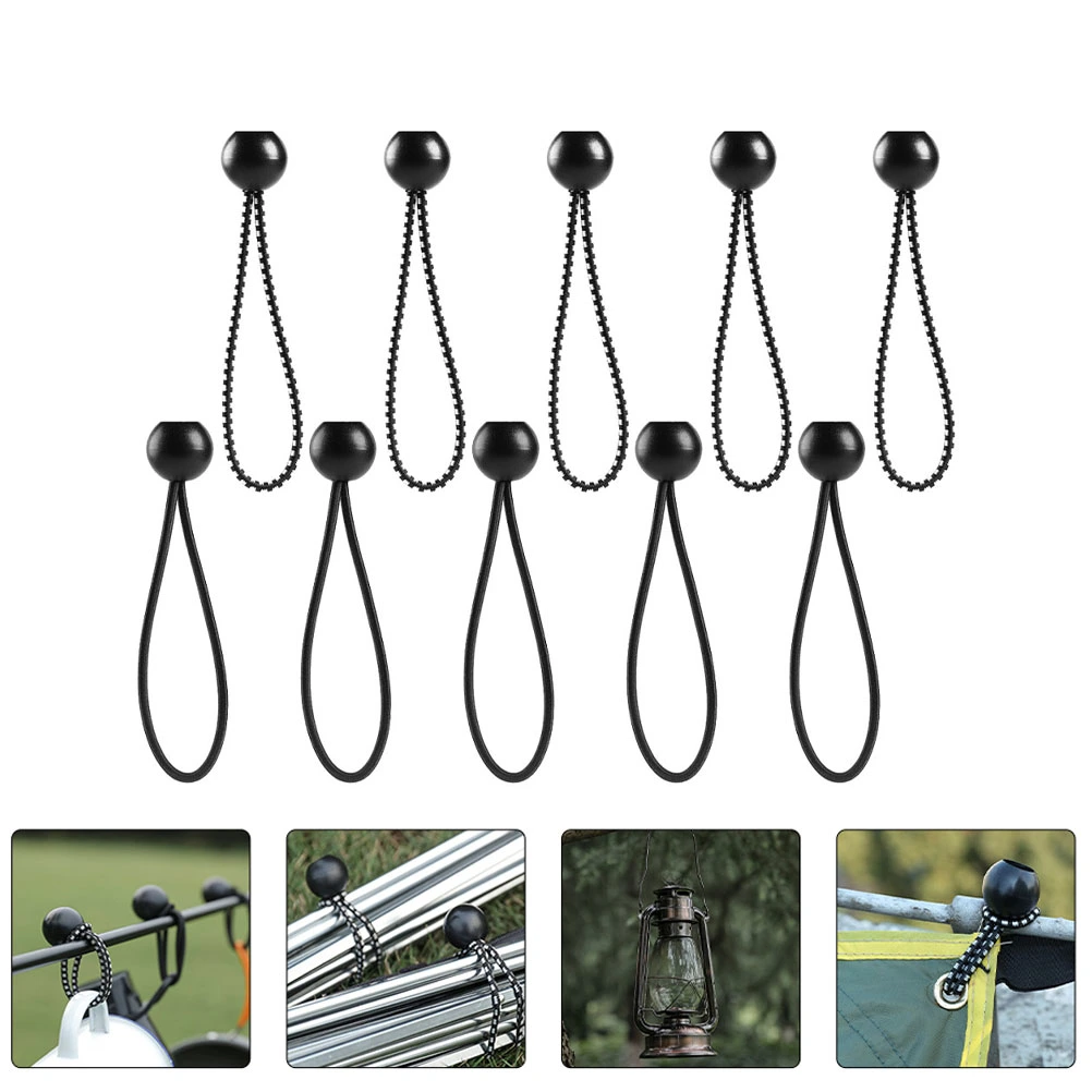 30Pcs Outdoor Awning Ball Bungee Cord Tent Clip Heavy Duty Ball Bungee Cord