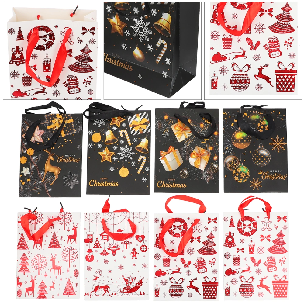 8pcs Christmas Gift Bags Kids Gift Packaging Bag Christmas Decoration Gift Bags