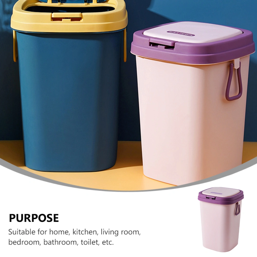 Trash Can Household Press Type Waste Paper Basket Toilet Garbage Bin Container